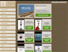 Tablet Screenshot of descritoediciones.com